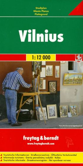 Вильнюс. Карта. Vilnius 1:12 000 обложка книги Вильнюс. Карта. Vilnius 1:12 000 обложка книги