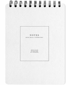 Блокнот Notes, белый, 50 листов, А5, клетка
