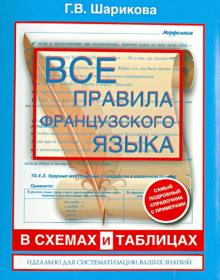 Галина Шарикова - Все правила французского языка в схемах и таблицах. Справочник по грамматике обложка книги Галина Шарикова - Все правила французского языка в схемах и таблицах. Справочник по грамматике обложка книги