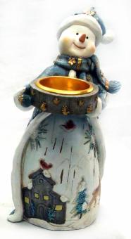 Подсвечник новогодний "Снеговик" (22849) Подсвечник новогодний "Снеговик" (22849)