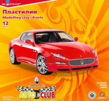 Пластилин 12 цветов "Auto Club" (951145-26) Пластилин 12 цветов "Auto Club" (951145-26)