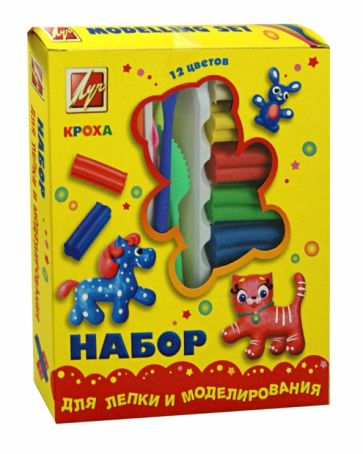 Набор для лепки и моделирования "Кроха" со стеками (11С 669-08) Набор для лепки и моделирования "Кроха" со стеками (11С 669-08)