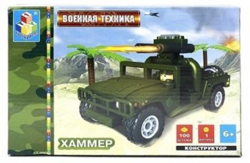 Конструктор 100 деталей. Хаммер (зеленый) (Т50060) Конструктор 100 деталей. Хаммер (зеленый) (Т50060)
