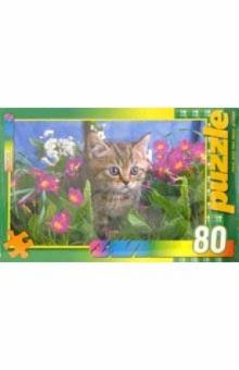 Пазл-80. П0080212 Котенок в фиалках обложка книги Пазл-80. П0080212 Котенок в фиалках обложка книги