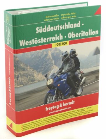 Motorbike Atlas. Germany South. Austria West. Italy North обложка книги Motorbike Atlas. Germany South. Austria West. Italy North обложка книги