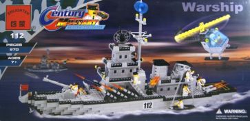 Конструктор "Корабль военный" 970 деталей (112/C112A) Конструктор "Корабль военный" 970 деталей (112/C112A)
