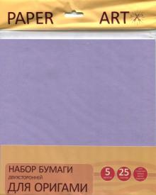 Бумага для оригами двухсторонняя "Нежные тона" (25 листов, 5 цветов) (ЦБО255288)