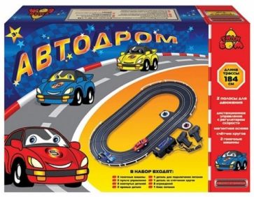 Автодром 184см (овал, пульт с реостатом) (Т80434) Автодром 184см (овал, пульт с реостатом) (Т80434)