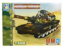 Конструктор 175 деталей. Танк (Т50102) Конструктор 175 деталей. Танк (Т50102)