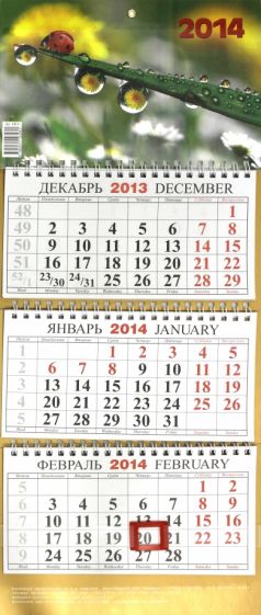 Календарь на 2014 год "После дождя". Квартальный (КМ-9) Календарь на 2014 год "После дождя". Квартальный (КМ-9)