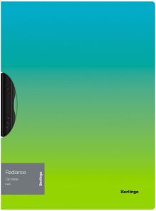 Папка с клипом Radiance. Голубой/зеленый градиент, А4