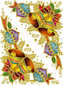 Украшение новогоднее оконное "Колокольчики" (22277) Украшение новогоднее оконное "Колокольчики" (22277)