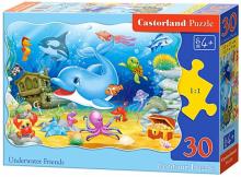 Puzzle-30 contour. Подводные друзья