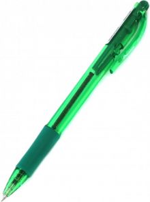 Ручка шариковая автоматическая, зеленая
