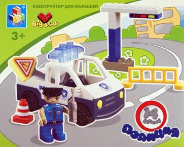 Конструктор Big Brick "Полиция" 14 деталей (Т53519) Конструктор Big Brick "Полиция" 14 деталей (Т53519)