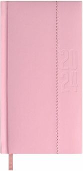 Еженедельник датированный на 2024 год Плонже-эконом, розовый, 64 листа