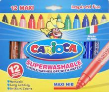Фломастеры толстые 12 цветов CARIOCA SuperWashable (41946) Фломастеры толстые 12 цветов CARIOCA SuperWashable (41946)