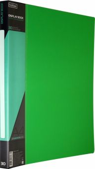 Папка с вкладышами, пластиковая, 30 вкладышей STANDARDLlINE DISPLAY BOOK, зеленая (30AV4_00107)