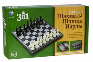 Настольная игра 3 в 1 "Шашки, шахматы, нарды" (В72282) Настольная игра 3 в 1 "Шашки, шахматы, нарды" (В72282)
