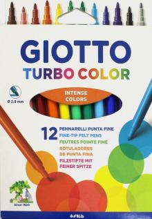 Набор фломастеров "Turbo Color", 12 цветов (071400) Набор фломастеров "Turbo Color", 12 цветов (071400)