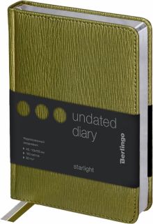 Ежедневник недатированный "Starlight", салатовый, А6, 160 листов (UD0_83602)