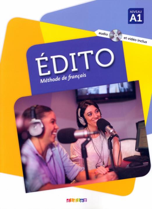 Edito A1 Methode de francais + Audio CD + DVD / Учебник - 1