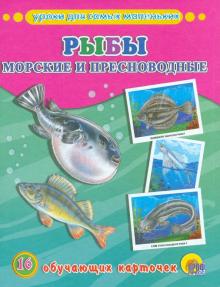 Обучающие карточки "Рыбы морские и пресноводные"