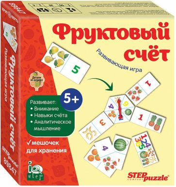 89847 Развивающая игра "Фруктовый счет" обложка книги
