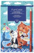 Карандаши цветные пластиковые "Funcolor" (18 цветов, в ассортименте) (30-0061) Карандаши цветные пластиковые "Funcolor" (18 цветов, в ассортименте) (30-0061)