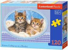 Puzzle-120 MIDI "Котята на одеяле" (В-13111) Puzzle-120 MIDI "Котята на одеяле" (В-13111)