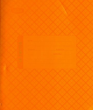 Тетрадь 18 листов, клетка, пластиковая обложка, оранжевая (120106) Тетрадь 18 листов, клетка, пластиковая обложка, оранжевая (120106)