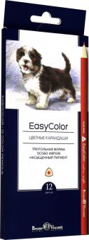 Карандаши цветные "Easycolor" (12 цветов, трехгранные) (30-0028)