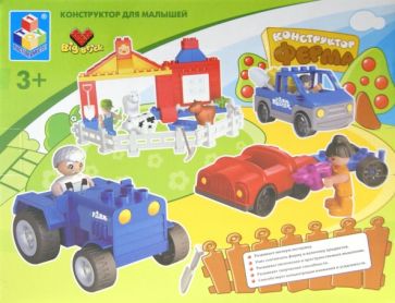 Конструктор Big Brick "Ферма", 61 деталь (Т52211) Конструктор Big Brick "Ферма", 61 деталь (Т52211)