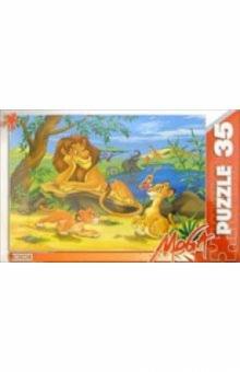 Пазл-35. Mega П0035230 Лев и львенок обложка книги Пазл-35. Mega П0035230 Лев и львенок обложка книги