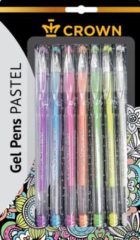 Ручки гелевые Hi-Jell Pastel, 7 пастельных цветов