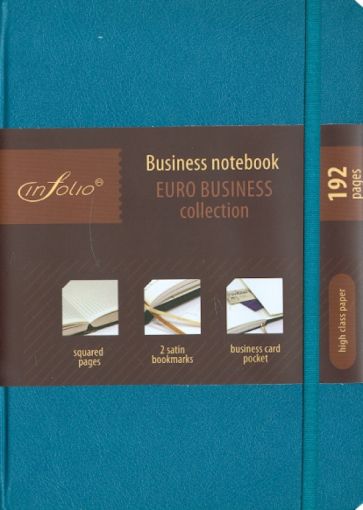 Бизнес-тетрадь In Folio "Euro business" (aquamarine) (1005) Бизнес-тетрадь In Folio "Euro business" (aquamarine) (1005)