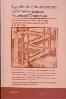 Судебное производство в уголовном процессе Российской Федерации обложка книги Судебное производство в уголовном процессе Российской Федерации обложка книги