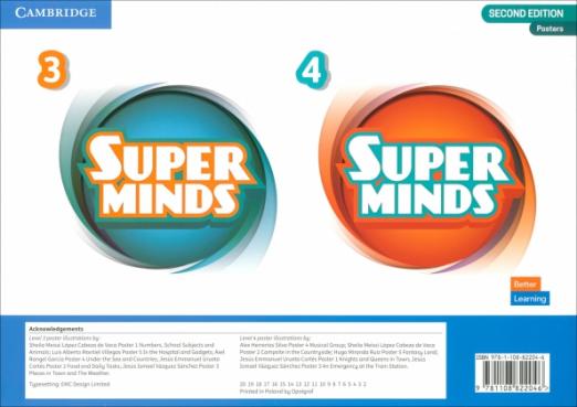 Super Minds (2nd Edition) 3–4 Poster Pack / Набор постеров - 1
