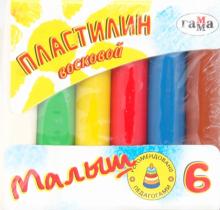 Пластилин восковой 6 цветов Малыш (281038) Пластилин восковой 6 цветов Малыш (281038)