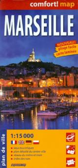 Марсель. Карта. Marseille 1:15000 обложка книги Марсель. Карта. Marseille 1:15000 обложка книги
