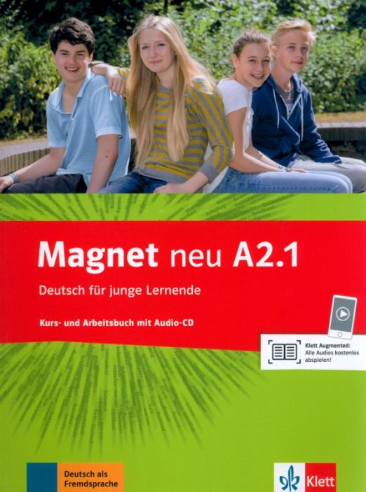 Magnet neu A2.1 Kurs- und Arbeitsbuch mit Audio  / Учебник + рабочая тетрадь + аудио (часть 1) - 1
