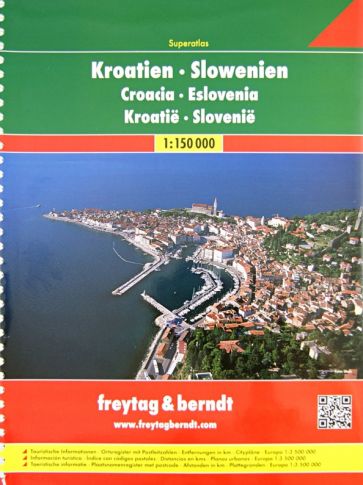 Croatia. Slovenia. Superatlas 1:150 000 обложка книги Croatia. Slovenia. Superatlas 1:150 000 обложка книги