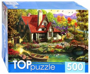 TOPpuzzle-500 "Домик у пруда" (ХТП500-4228) TOPpuzzle-500 "Домик у пруда" (ХТП500-4228)