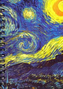 Скетчбук 100 листов, А5, нелинованный "Ван Гог. Звездная ночь"