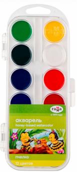 Краски акварель "Пчелка", 12 цветов (212040)
